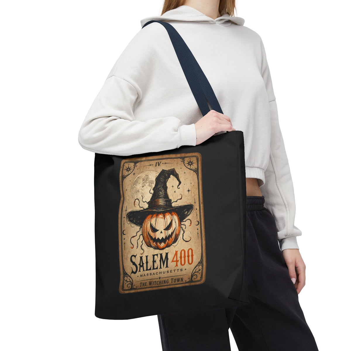 PUNKIN TAROT Tote Bag (AOP) – alternate view | SalemFootsteps