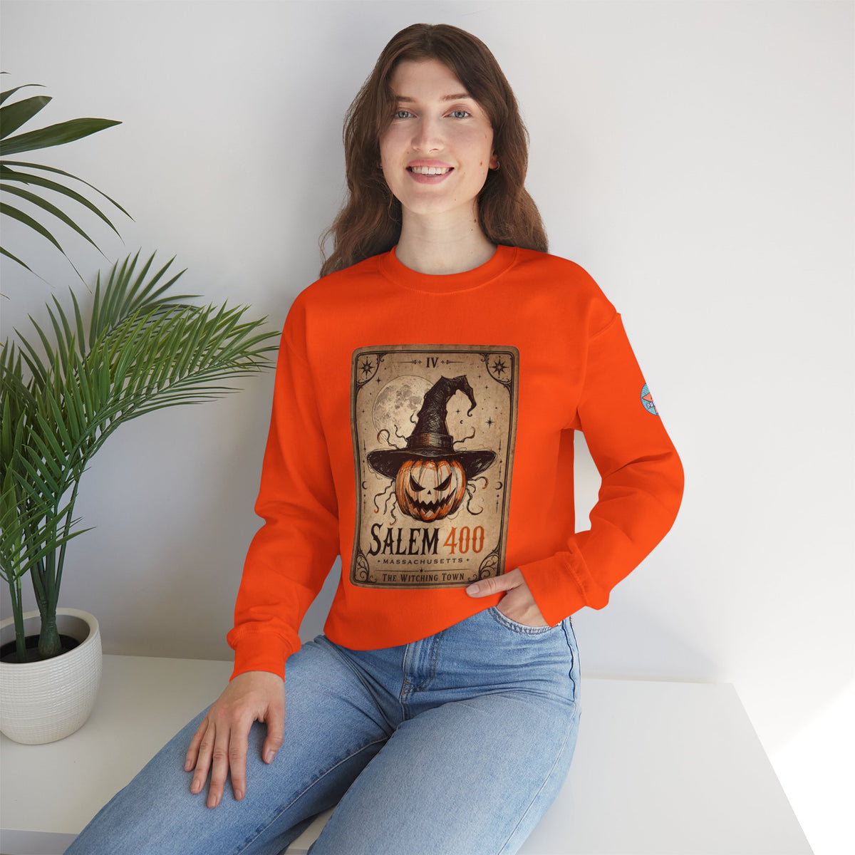 PUNKIN TAROT Unisex Heavy Blend™ Crewneck Sweatshirt – alternate view | SalemFootsteps