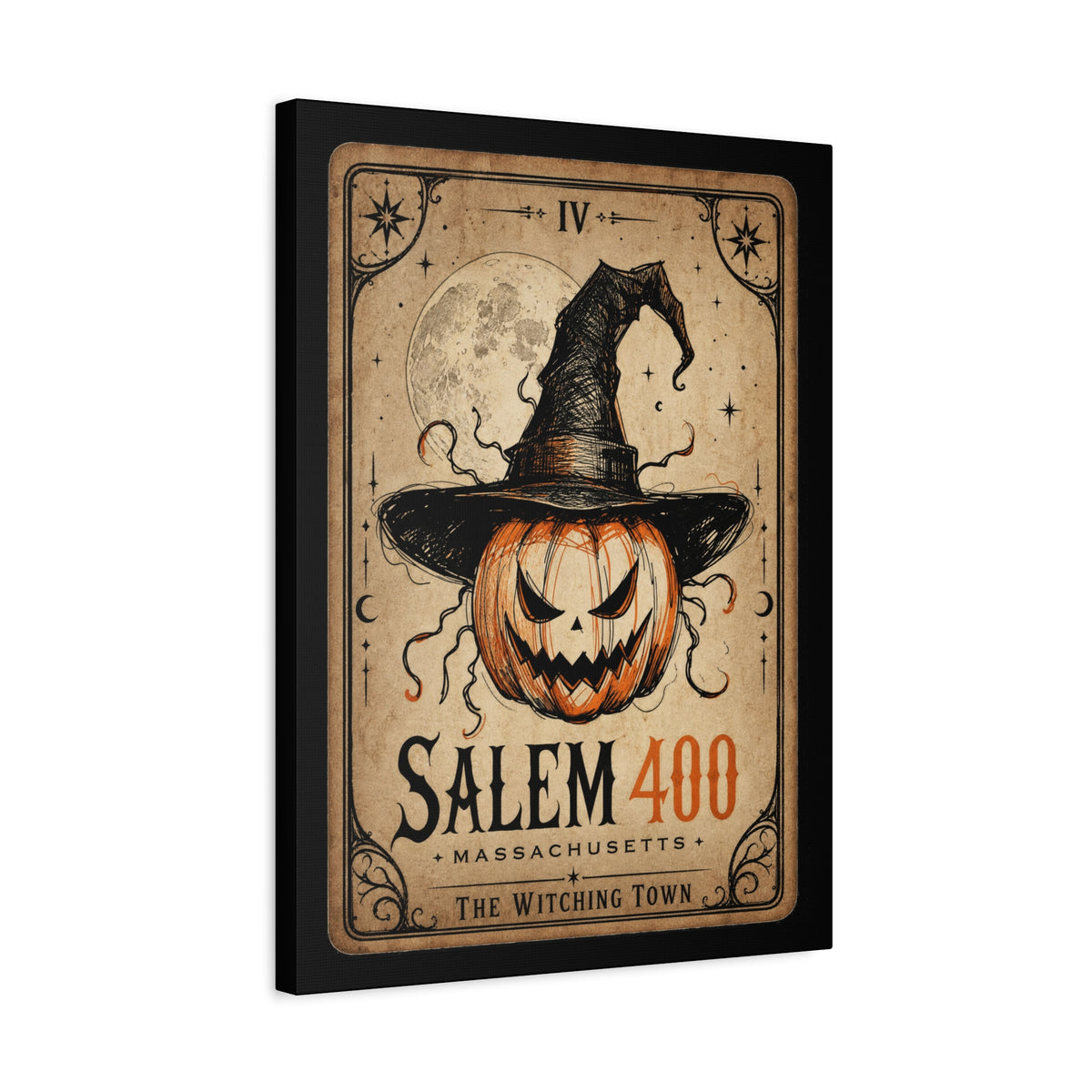 SALEM TAROT Matte Canvas, Stretched, 1.25" – Salem – alternate view | SalemFootsteps