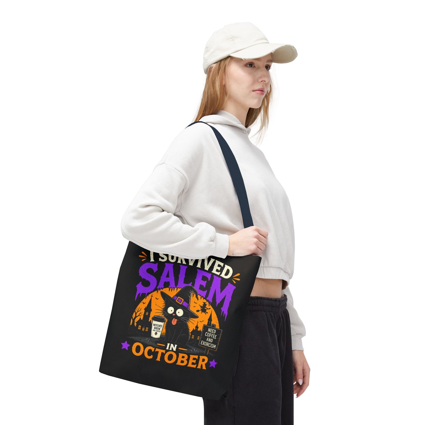 Survived Salem Cat - Tote Bag (AOP)