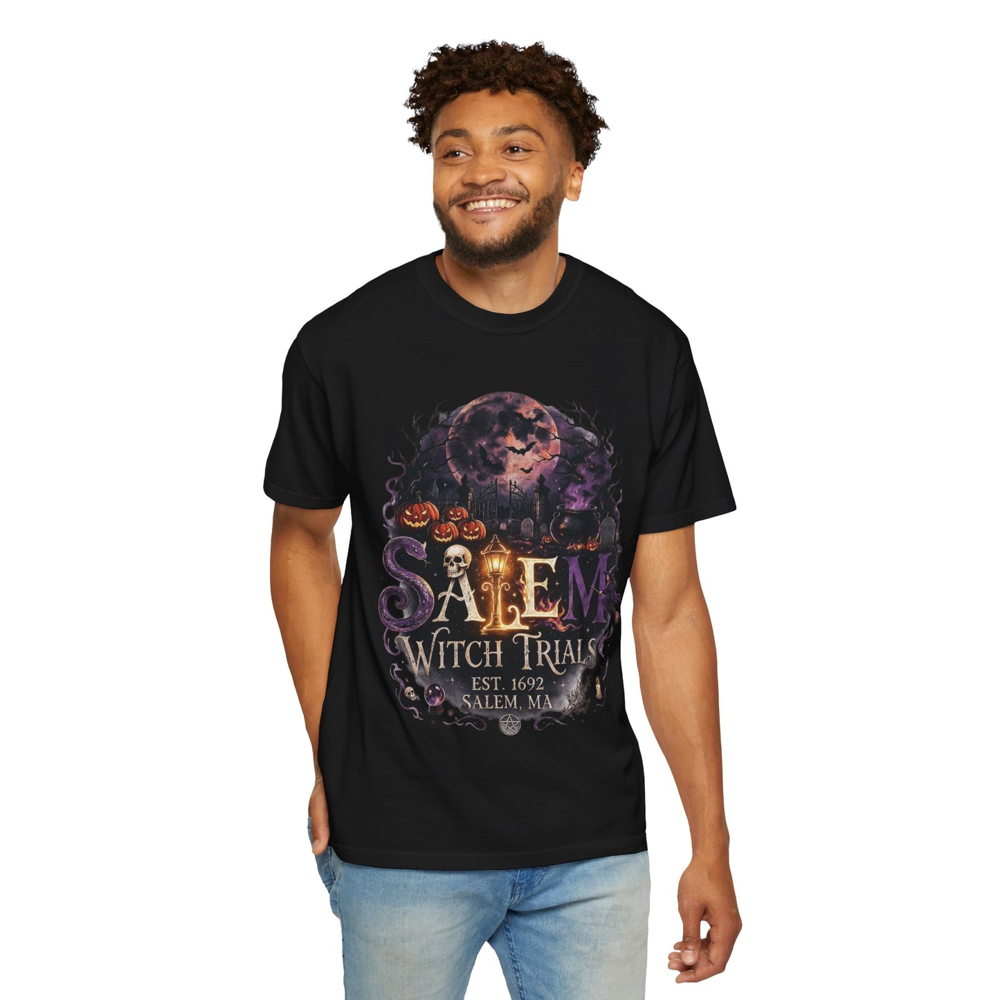 SALEM WITCH TRIALS Unisex Garment-Dyed T-shirt