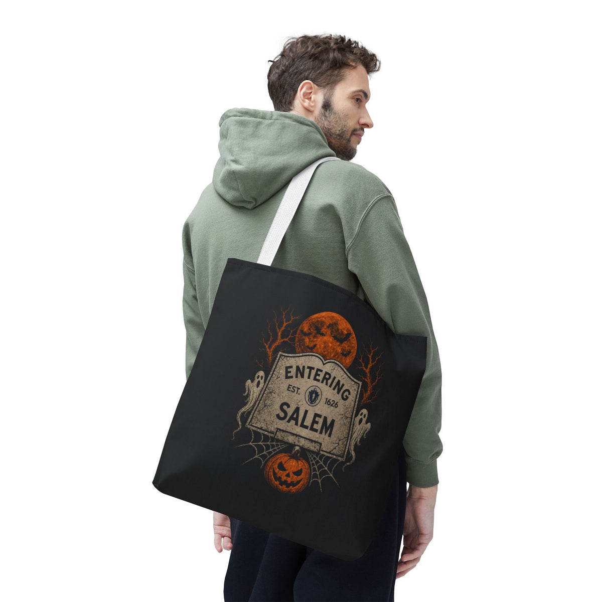 Halloween Entering Salem Tote Bag (AOP)