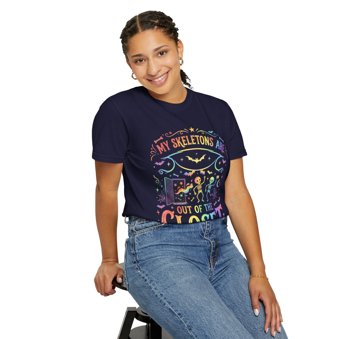 Skeleton Pride - Unisex Garment-Dyed T-shirt