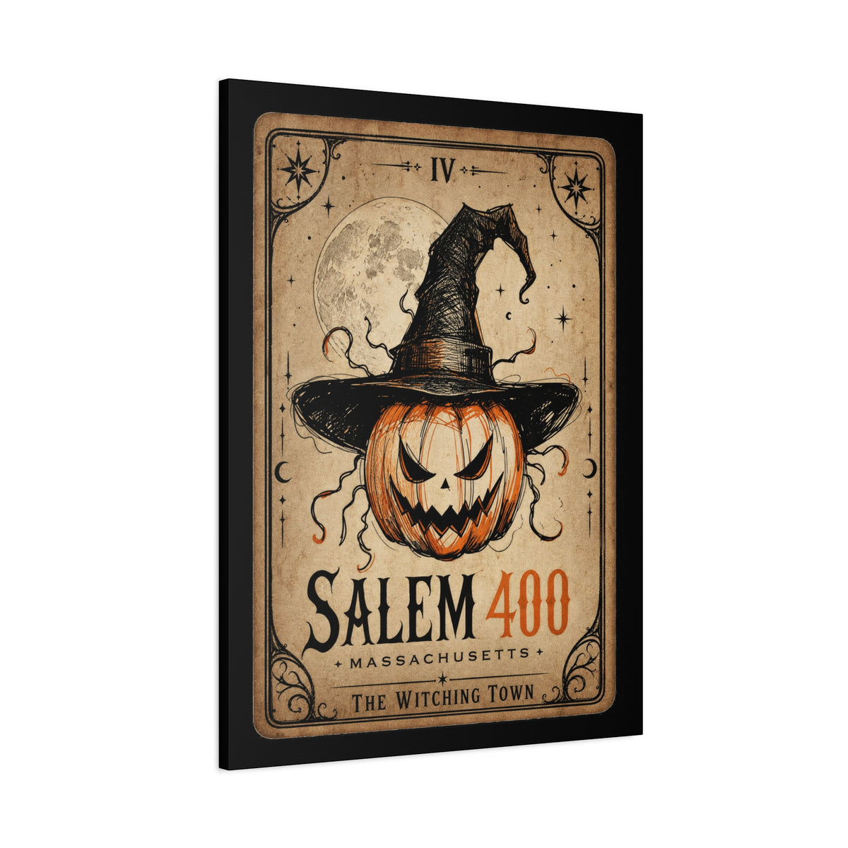 SALEM TAROT Matte Canvas, Stretched, 1.25" – Salem – alternate view | SalemFootsteps