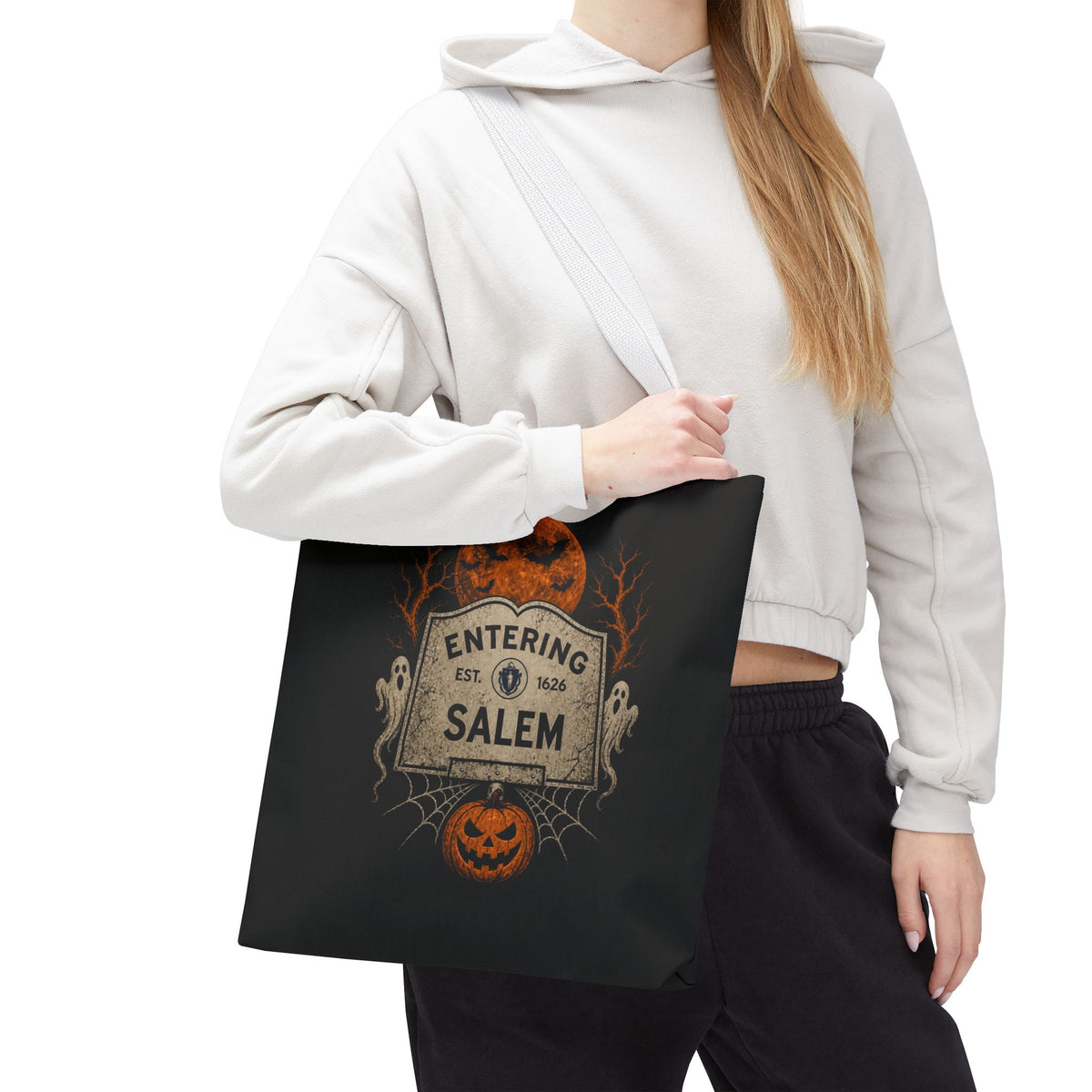 Halloween Entering Salem Tote Bag (AOP)