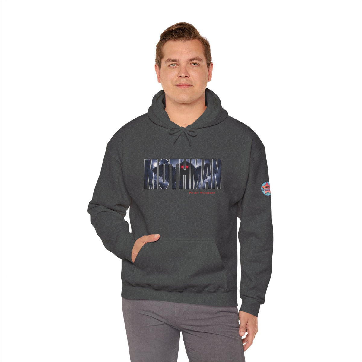 MOTHMAN LURKS Unisex Heavy Blend™ Hooded Sweatshirt