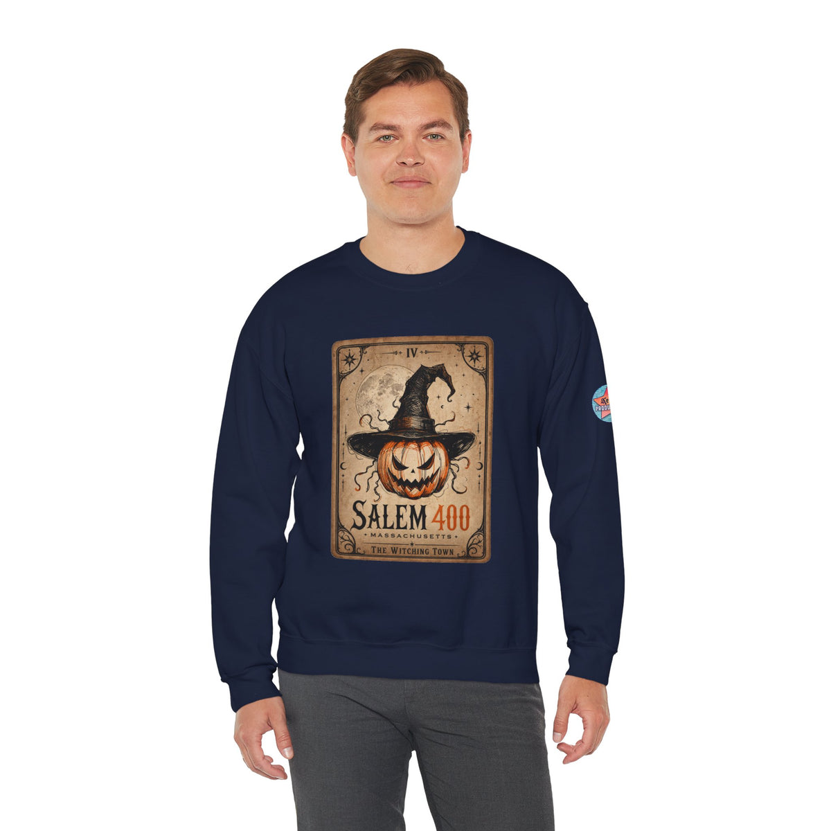 PUNKIN TAROT Unisex Heavy Blend™ Crewneck Sweatshirt – alternate view | SalemFootsteps