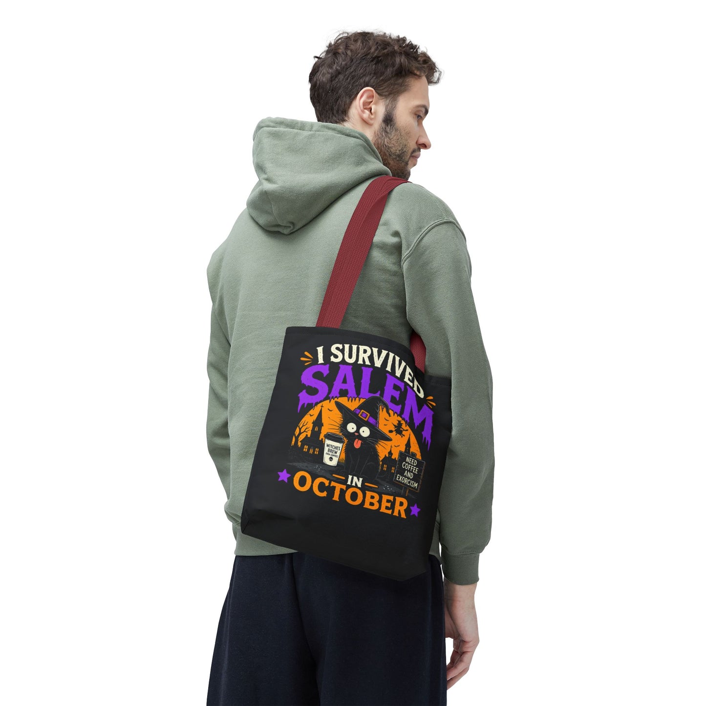 Survived Salem Cat - Tote Bag (AOP)