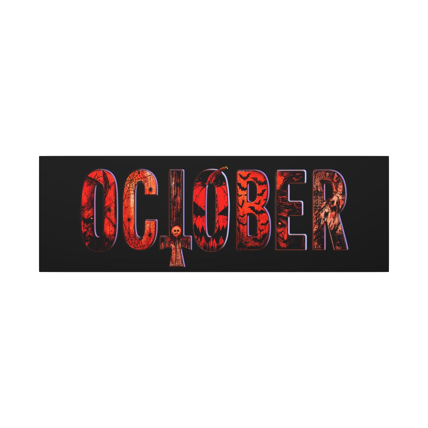 HORROR OCTOBER - Matte Canvas, Stretched, 0.75" (Multi-Size)