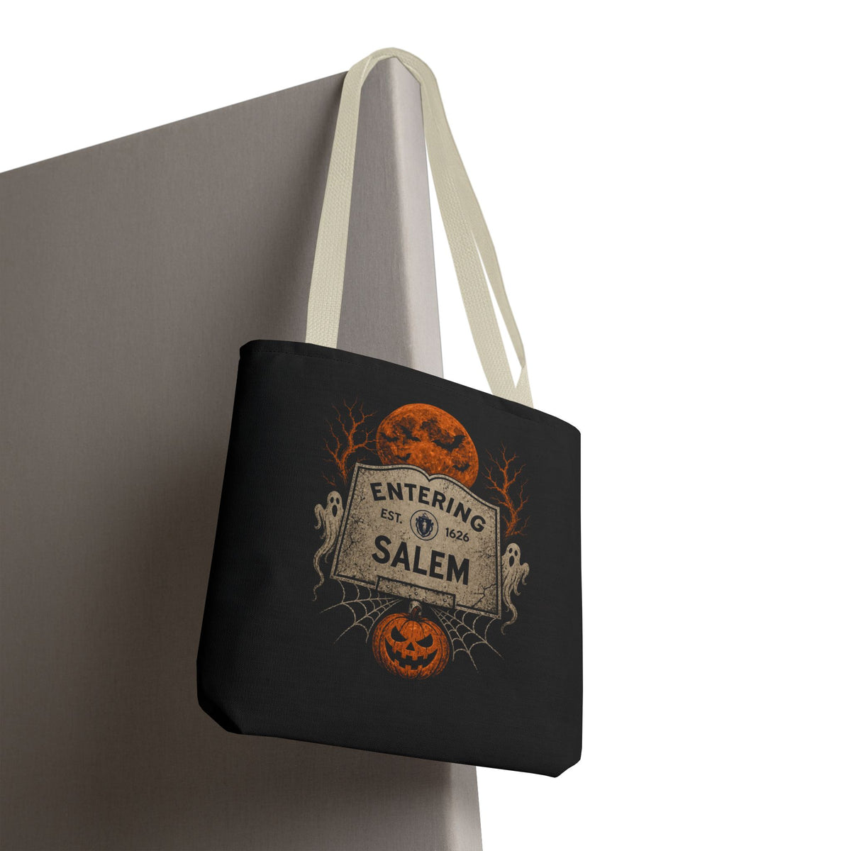 Halloween Entering Salem Tote Bag (AOP)