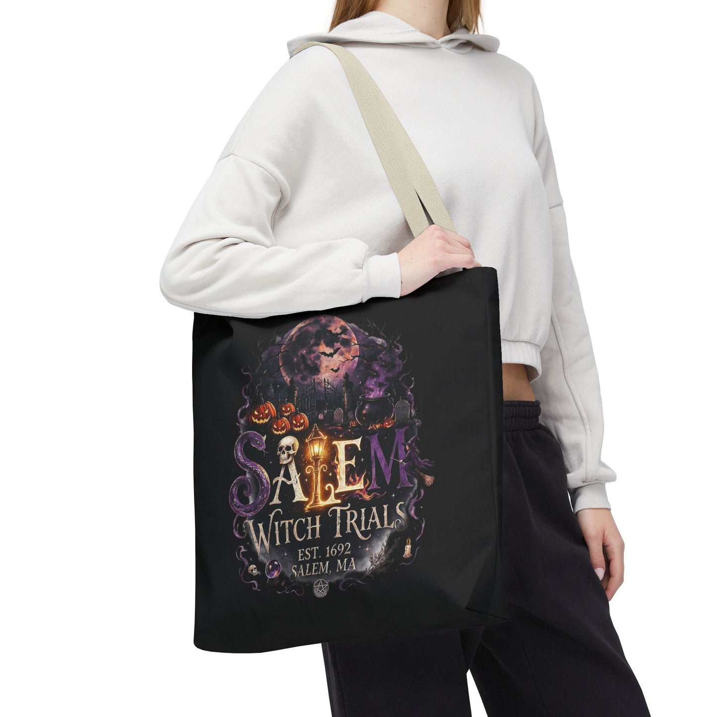 SALEM WITCH TRIALS Tote Bag (AOP)