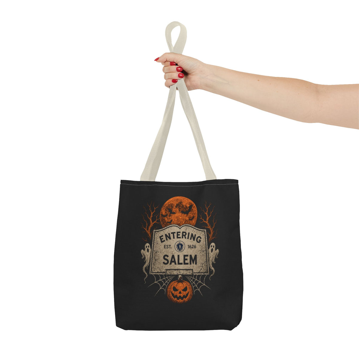 Halloween Entering Salem Tote Bag (AOP)