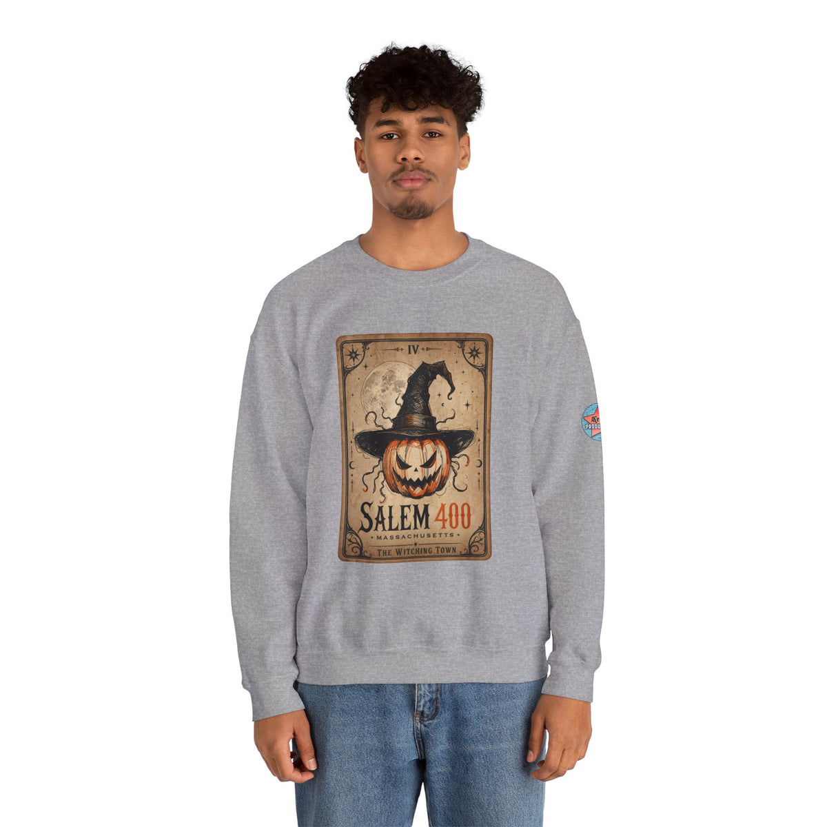 PUNKIN TAROT Unisex Heavy Blend™ Crewneck Sweatshirt – alternate view | SalemFootsteps