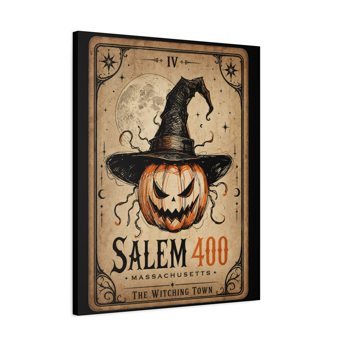 SALEM TAROT Matte Canvas, Stretched, 1.25" – Salem – alternate view | SalemFootsteps