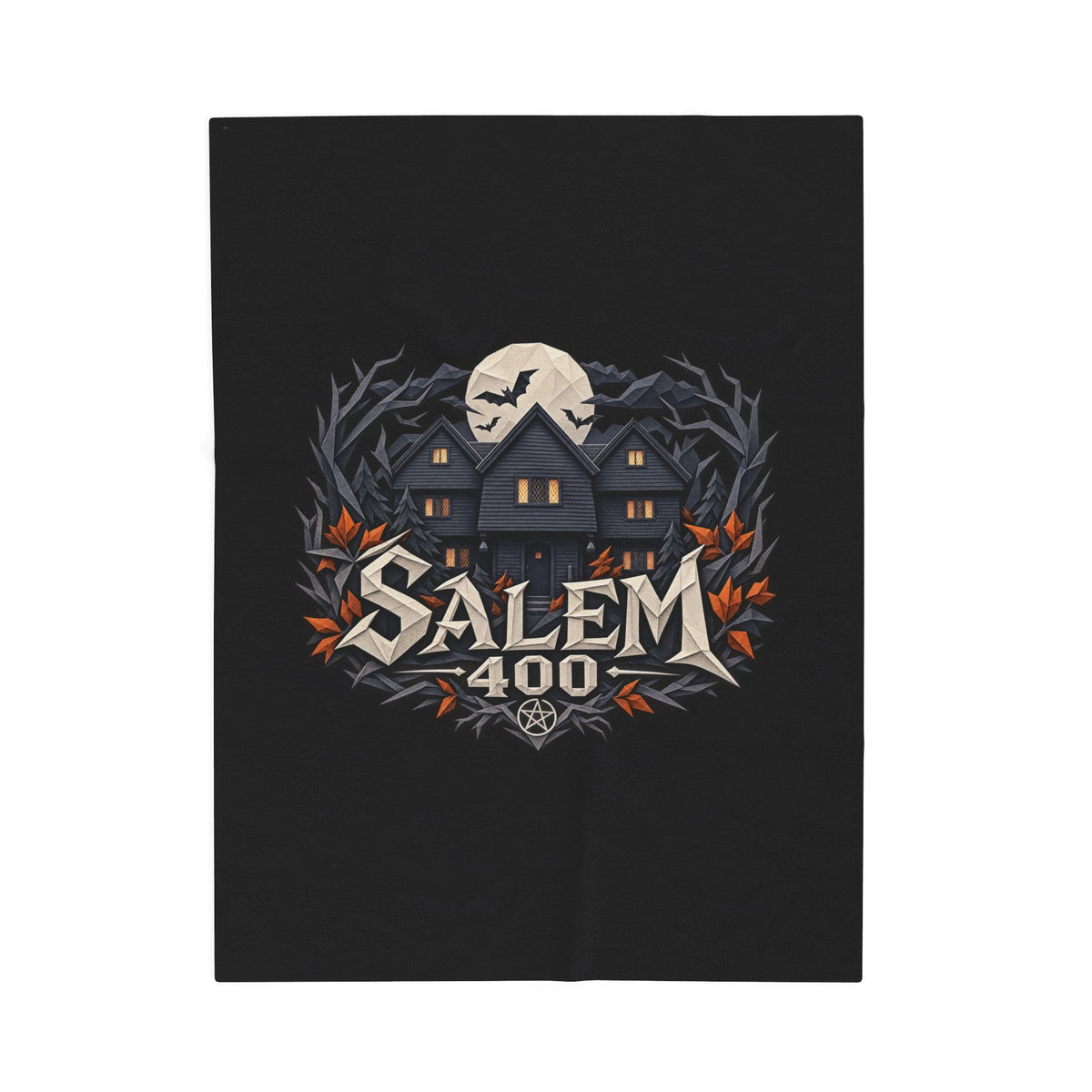 Salem 400 Witch House - Velveteen Plush Blanket