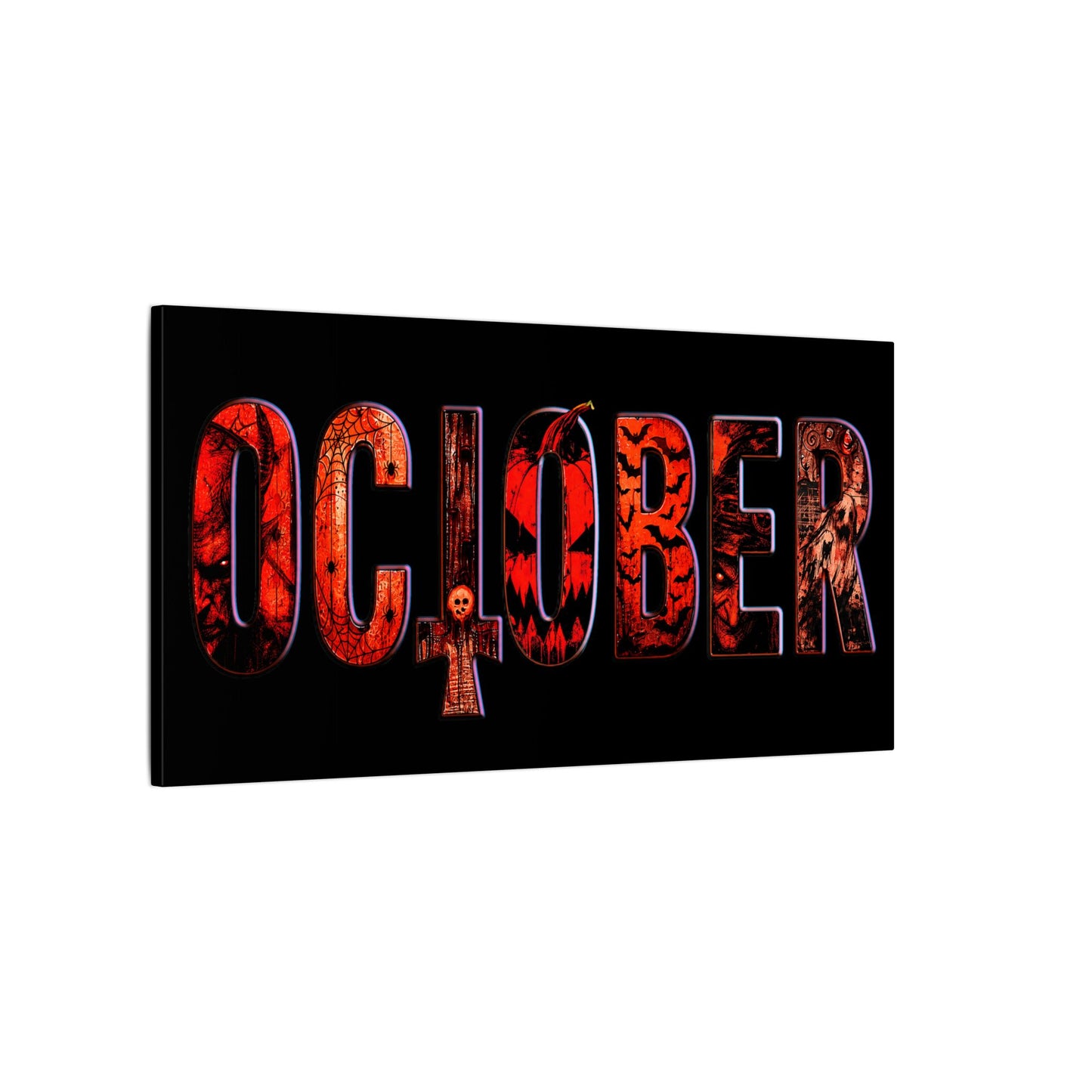 HORROR OCTOBER - Matte Canvas, Stretched, 0.75" (Multi-Size)