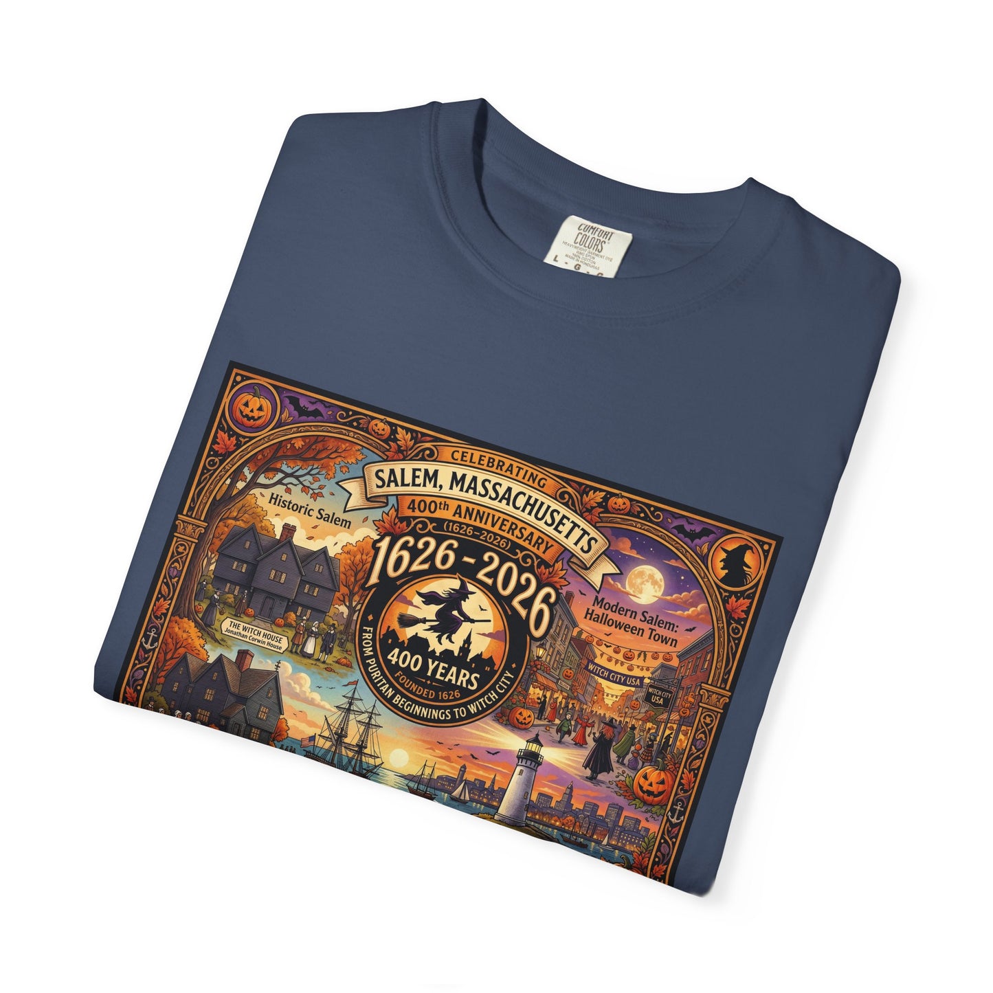 Celebrating Salem 400 Unisex Garment-Dyed T-shirt