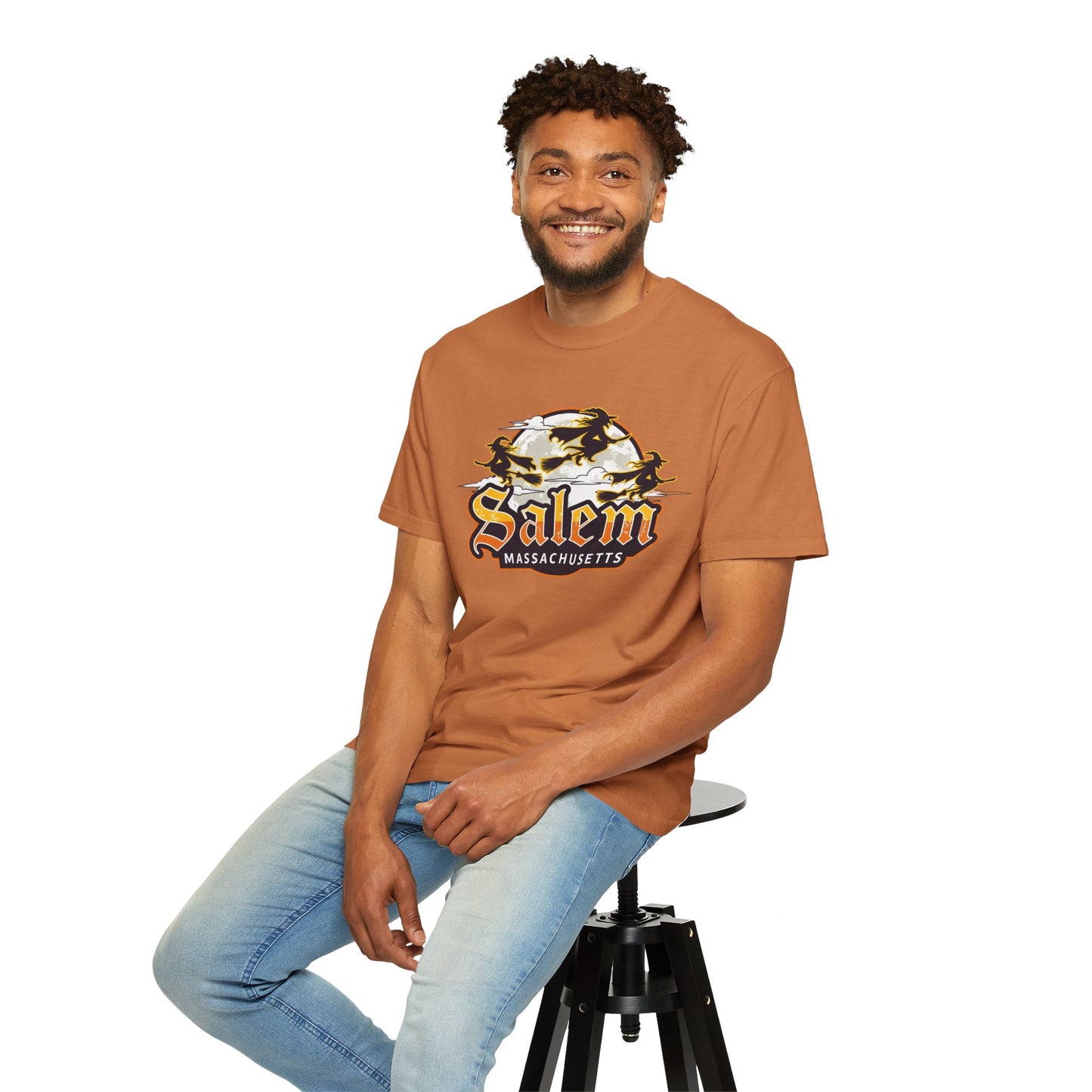 SALEM LOGO Unisex Garment-Dyed T-shirt