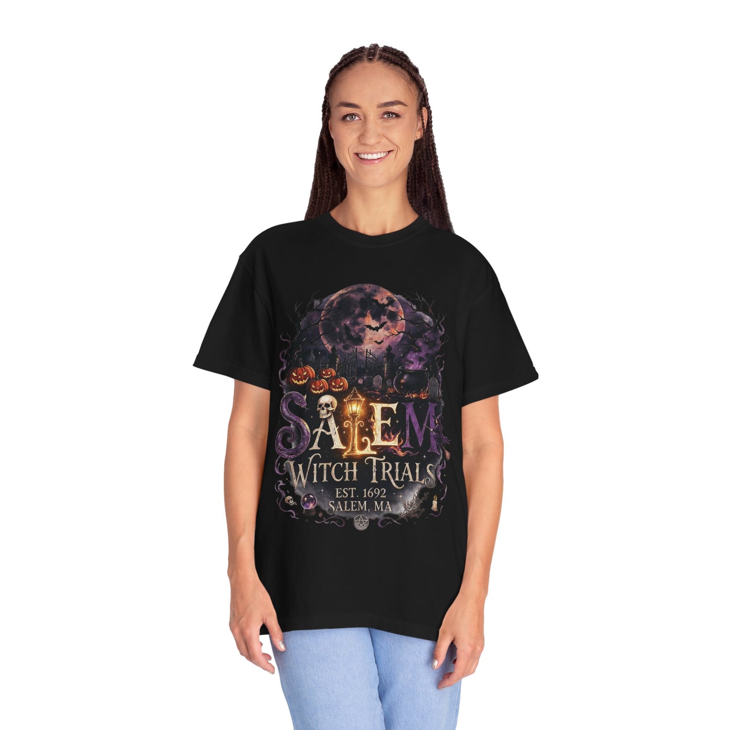 SALEM WITCH TRIALS Unisex Garment-Dyed T-shirt
