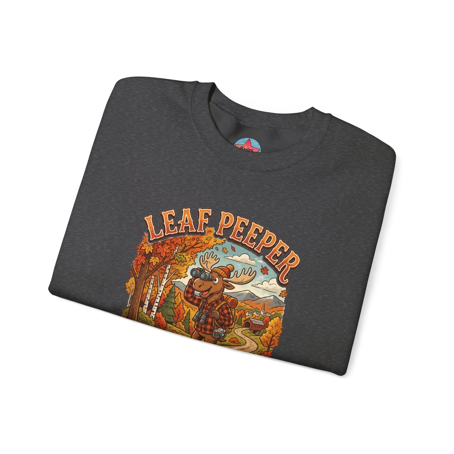 Leaf Peeper Moose - Unisex Heavy Blend™ Crewneck Sweatshirt