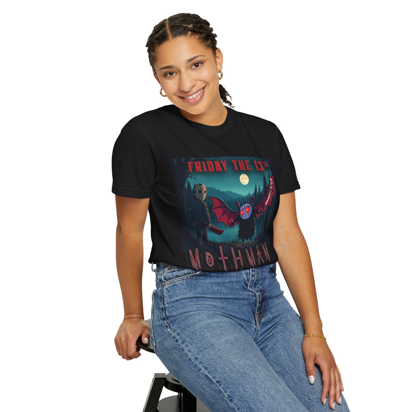 Mothman the 13th - Unisex Garment-Dyed T-shirt