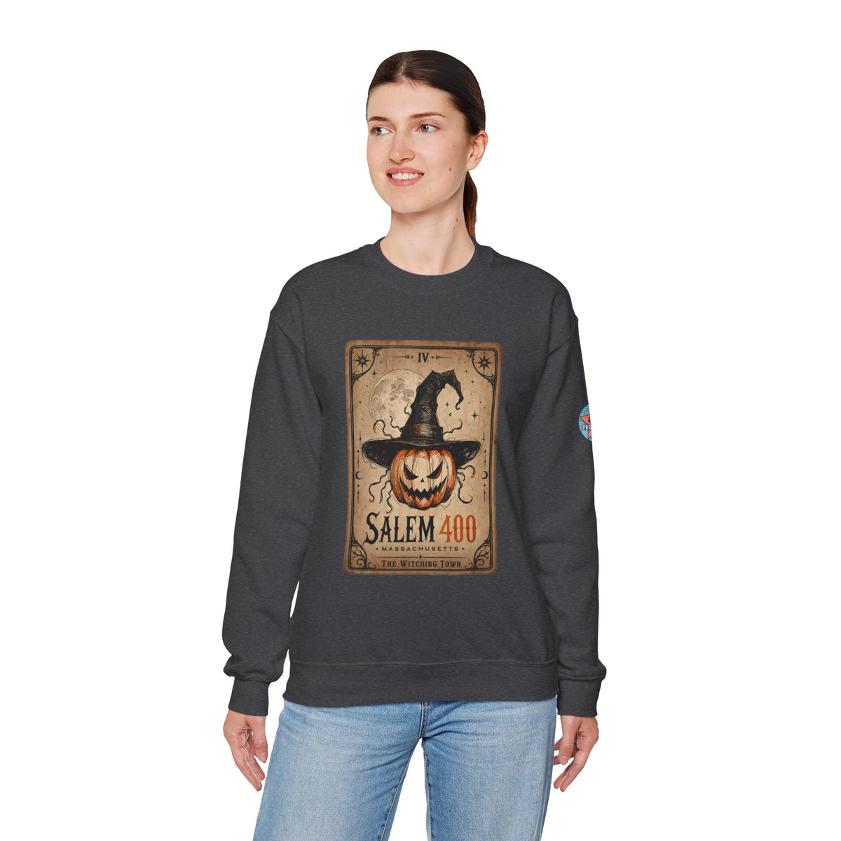 PUNKIN TAROT Unisex Heavy Blend™ Crewneck Sweatshirt – alternate view | SalemFootsteps
