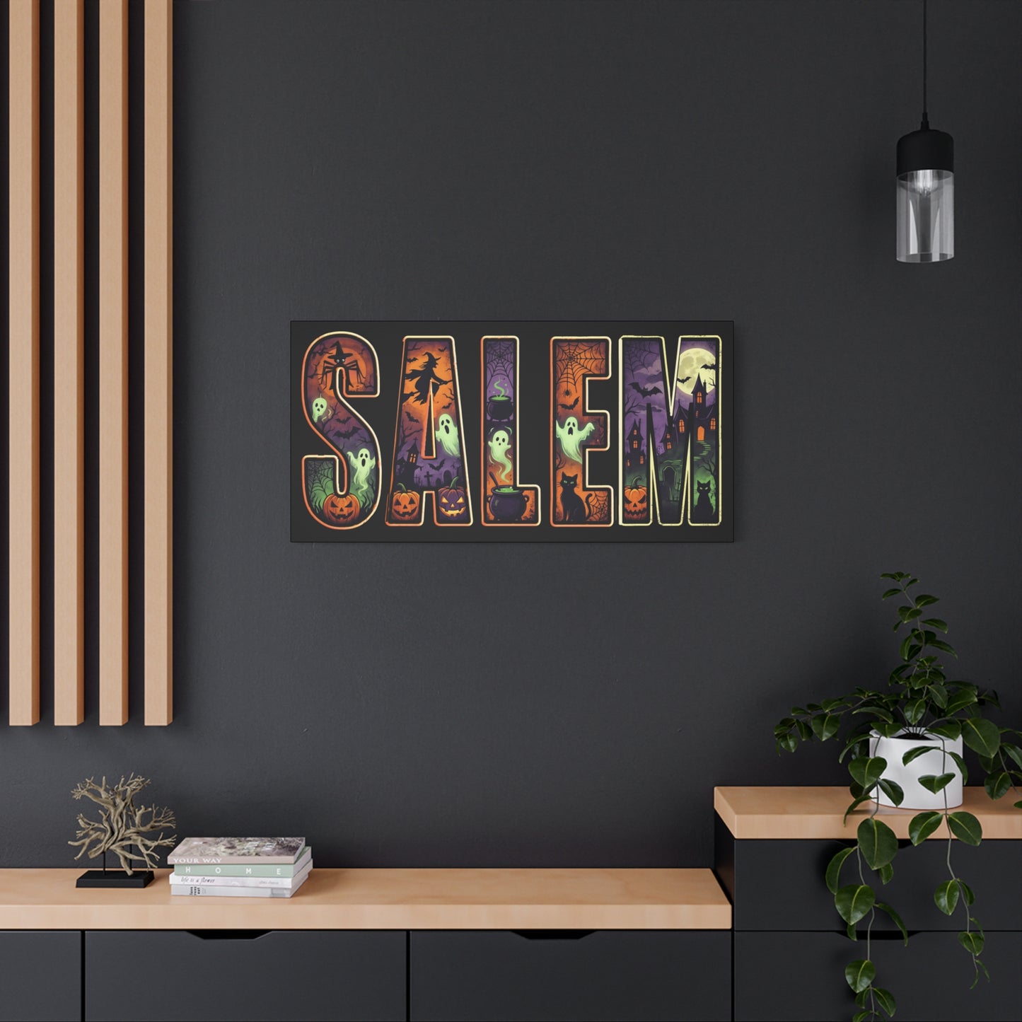 SALEM SPOOKY Matte Canvas, Stretched, 1.25"