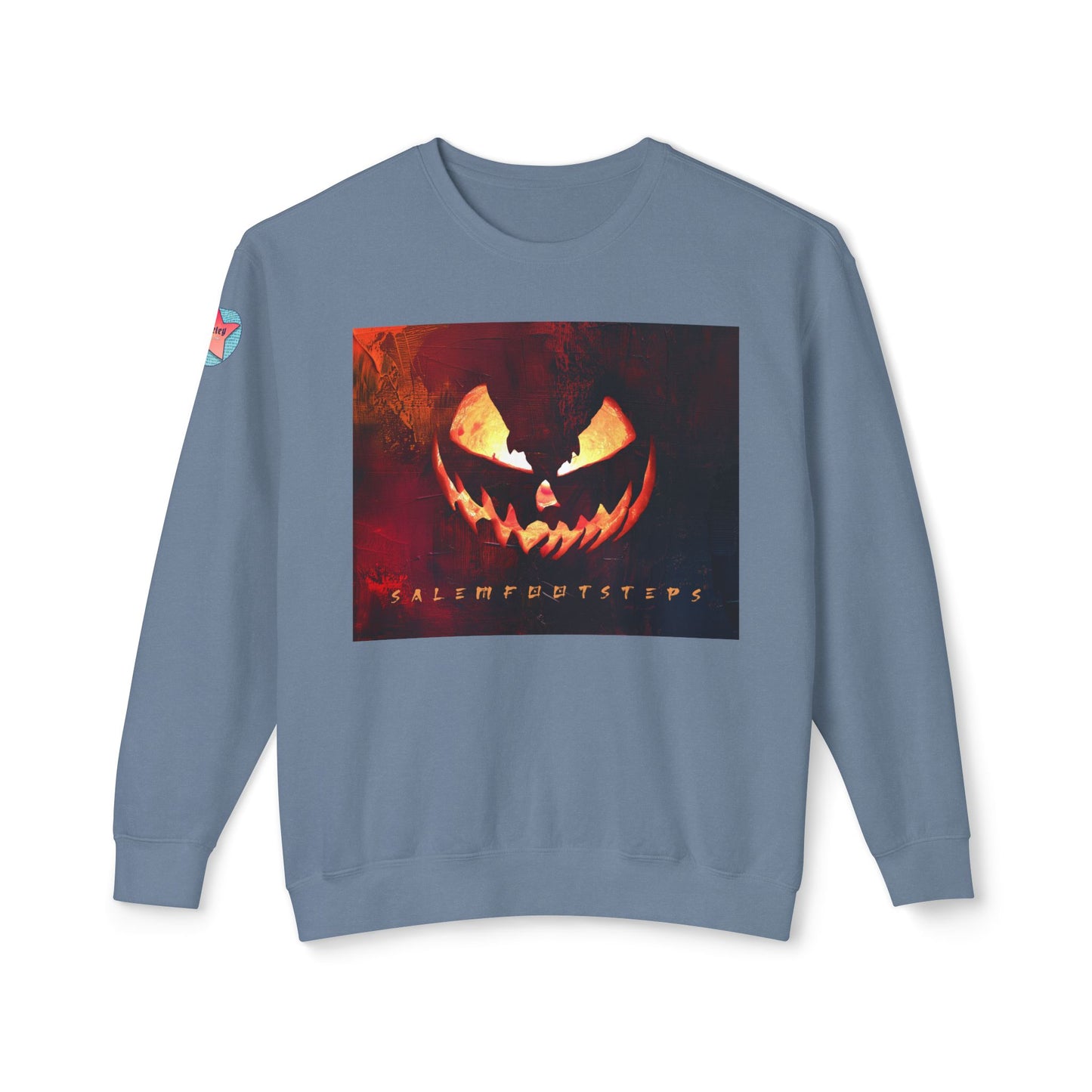SUNSET HALLOWEEN Unisex Lightweight Crewneck Sweatshirt