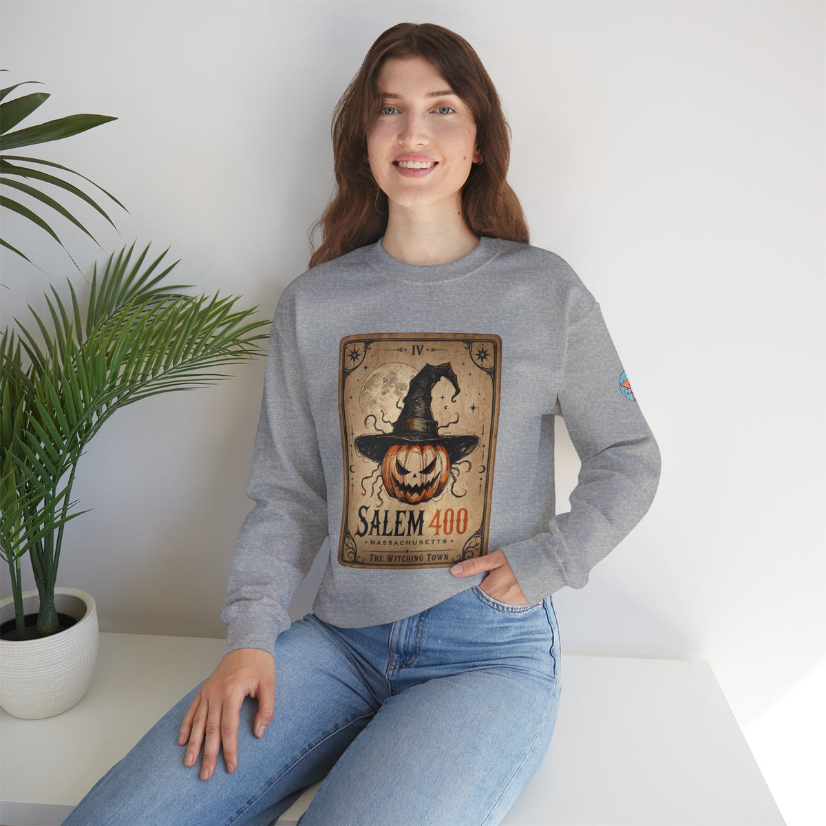PUNKIN TAROT Unisex Heavy Blend™ Crewneck Sweatshirt – alternate view | SalemFootsteps