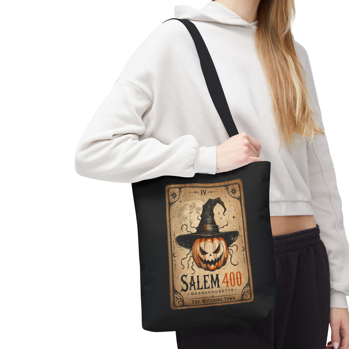 PUNKIN TAROT Tote Bag (AOP) – alternate view | SalemFootsteps
