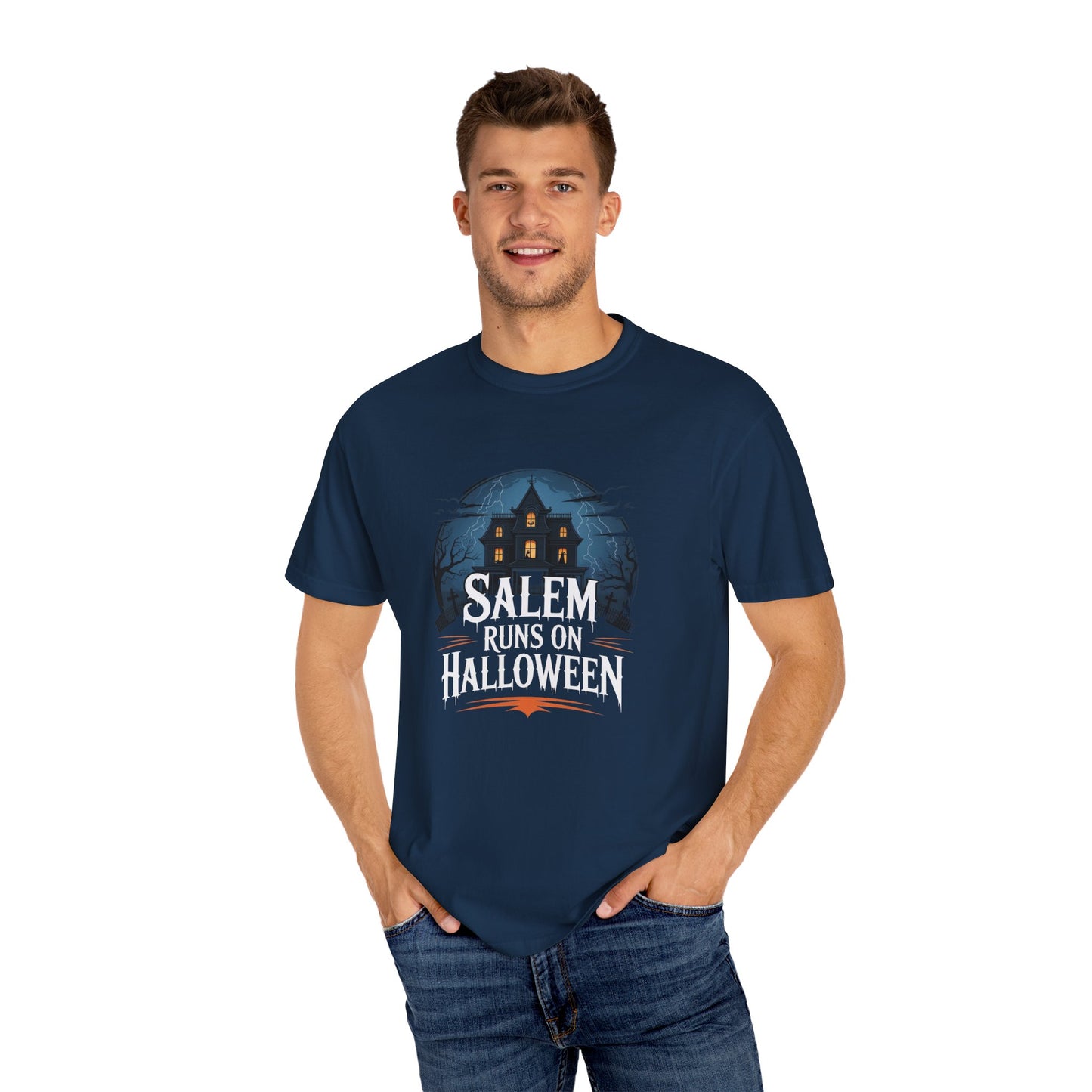 Salem Runs on Halloween Tee (2 Colors)