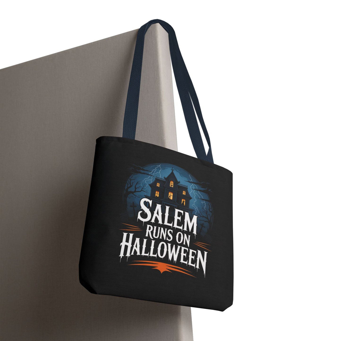 Salem Runs on Halloween Tote Bag (AOP)