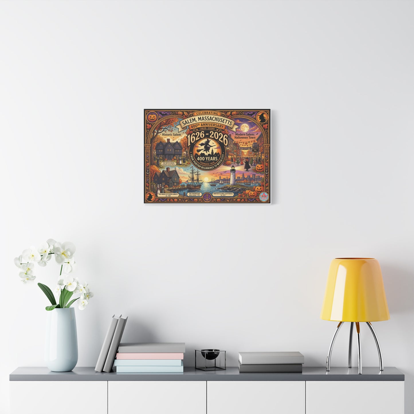 Celebrating Salem 400 Matte Canvas, Stretched, 1.25"