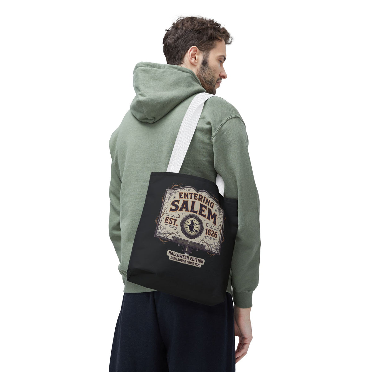 Spooky Entering Salem Tote Bag (AOP)