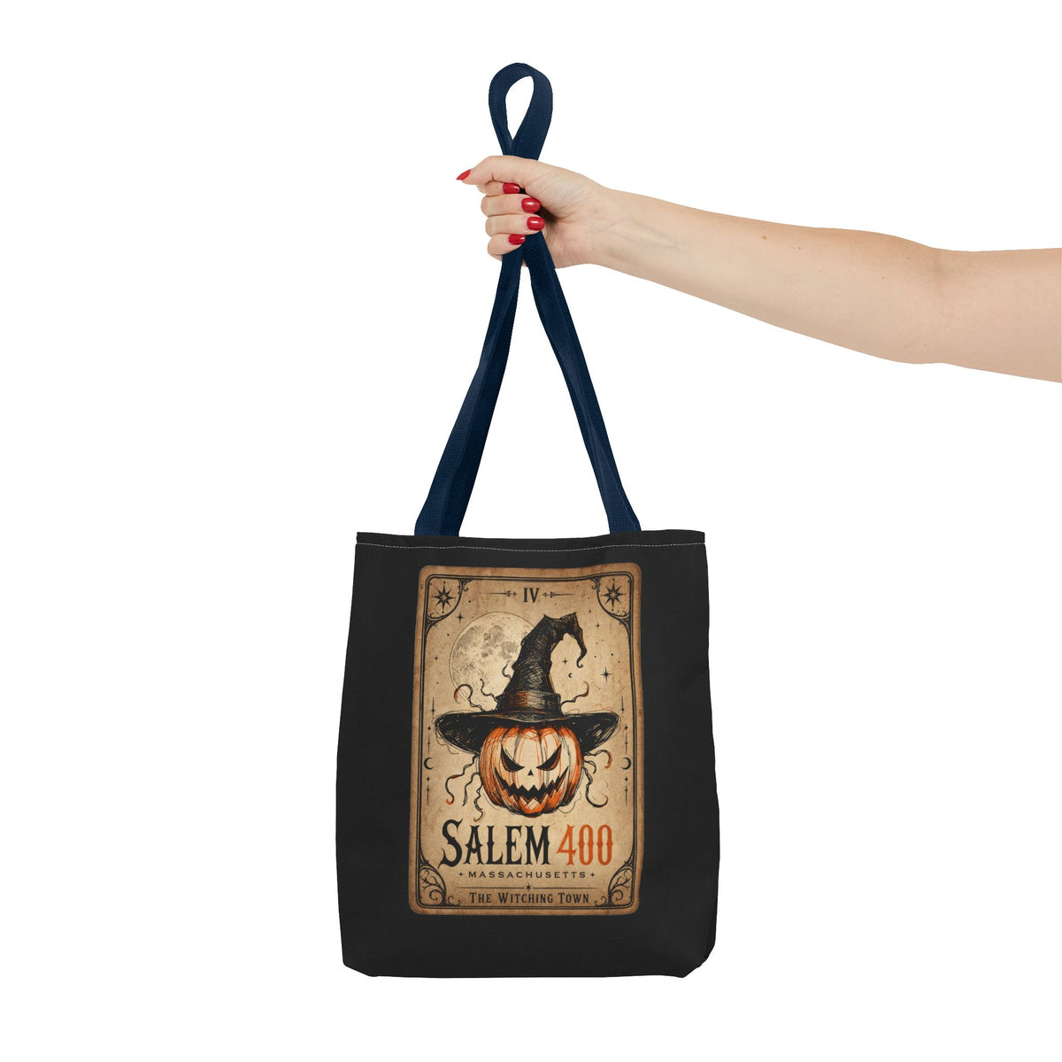 PUNKIN TAROT Tote Bag (AOP) – alternate view | SalemFootsteps