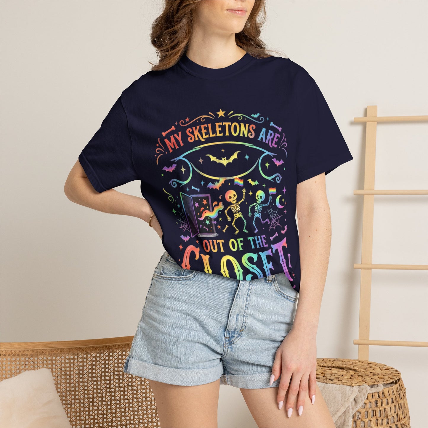Skeleton Pride - Unisex Garment-Dyed T-shirt