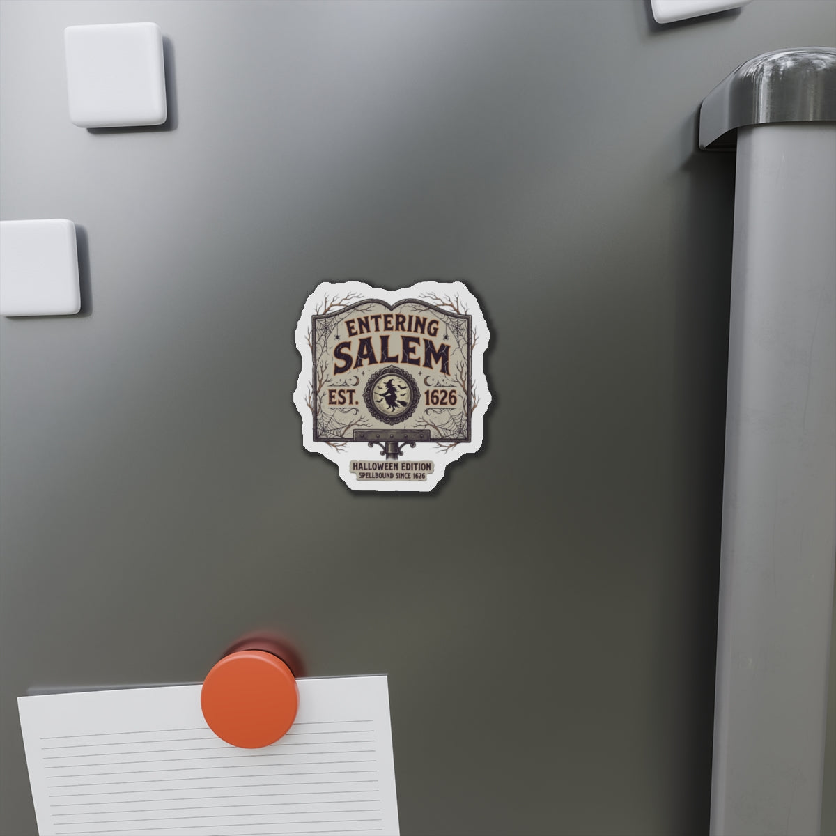 Spooky Entering Salem Die-Cut Magnets