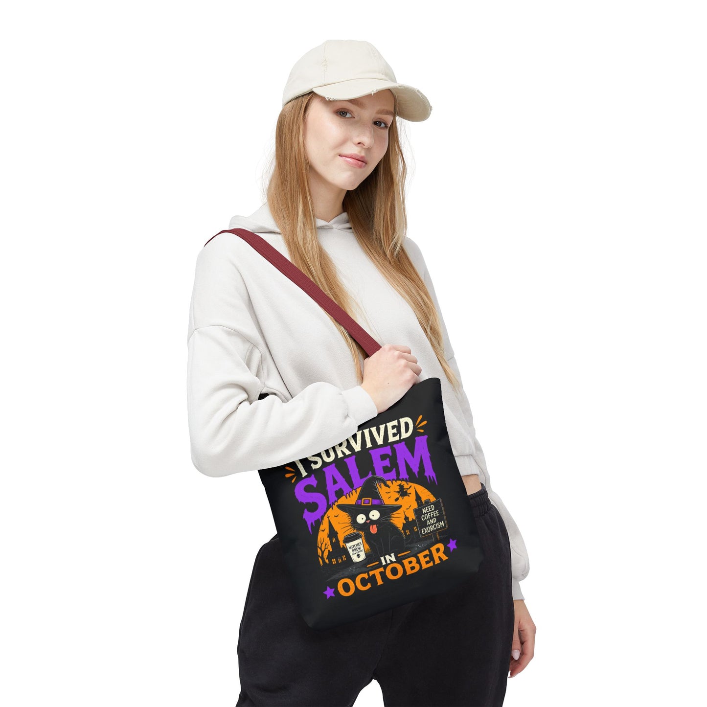 Survived Salem Cat - Tote Bag (AOP)
