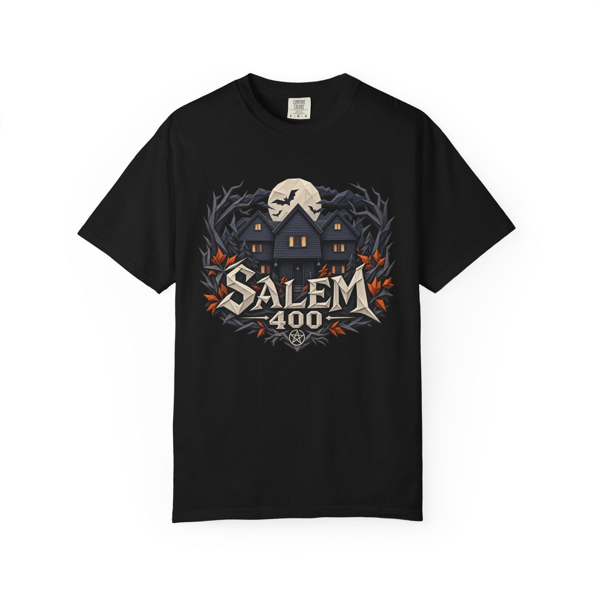 Salem 400 Witch House - Unisex Garment-Dyed T-shirt