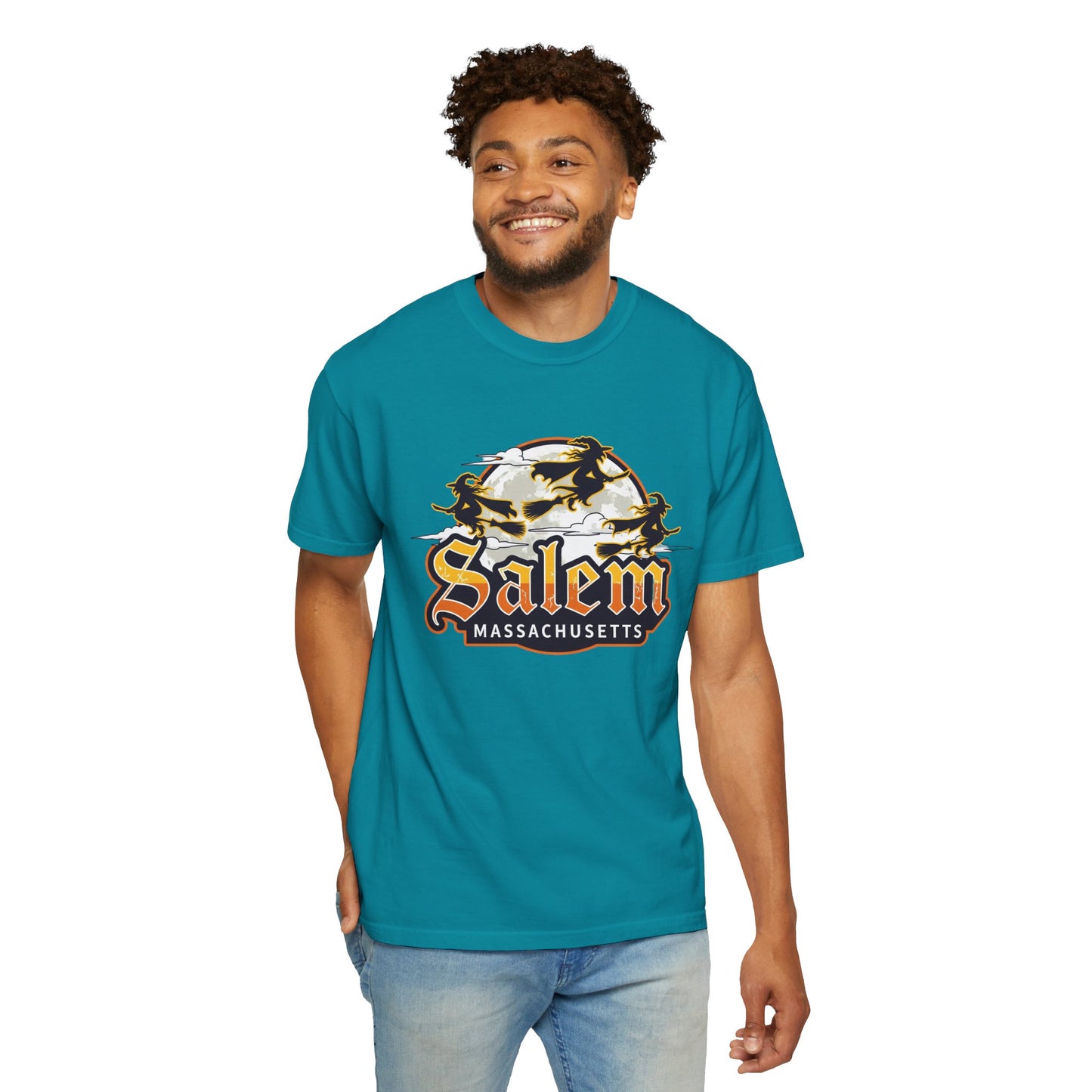 SALEM LOGO Unisex Garment-Dyed T-shirt