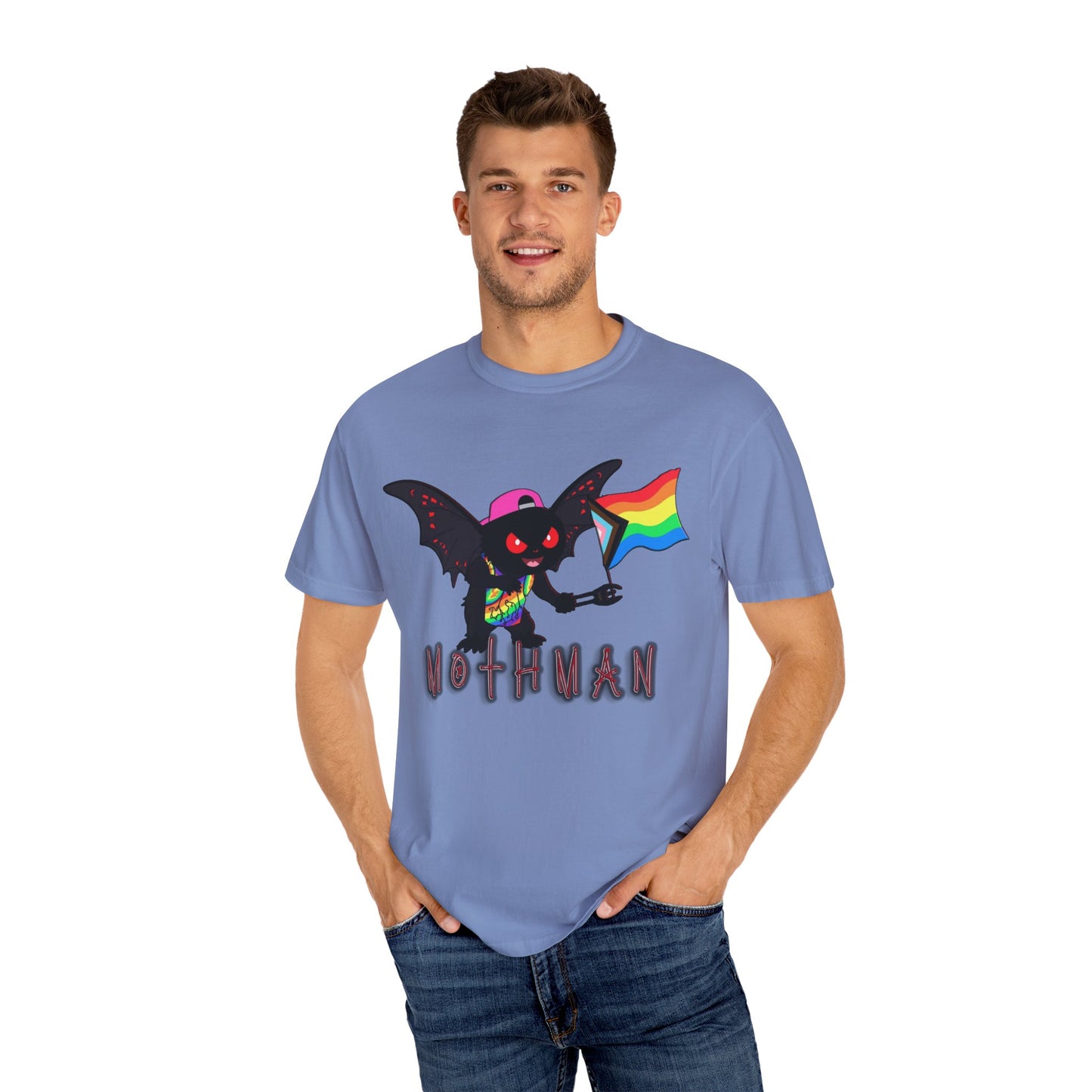 Limited Release Pride Mothman - Unisex Garment-Dyed T-shirt