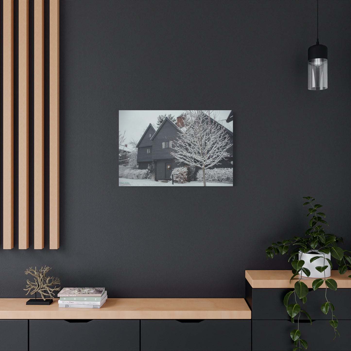 Winter Witch House - Matte Canvas, Stretched, 1.25"