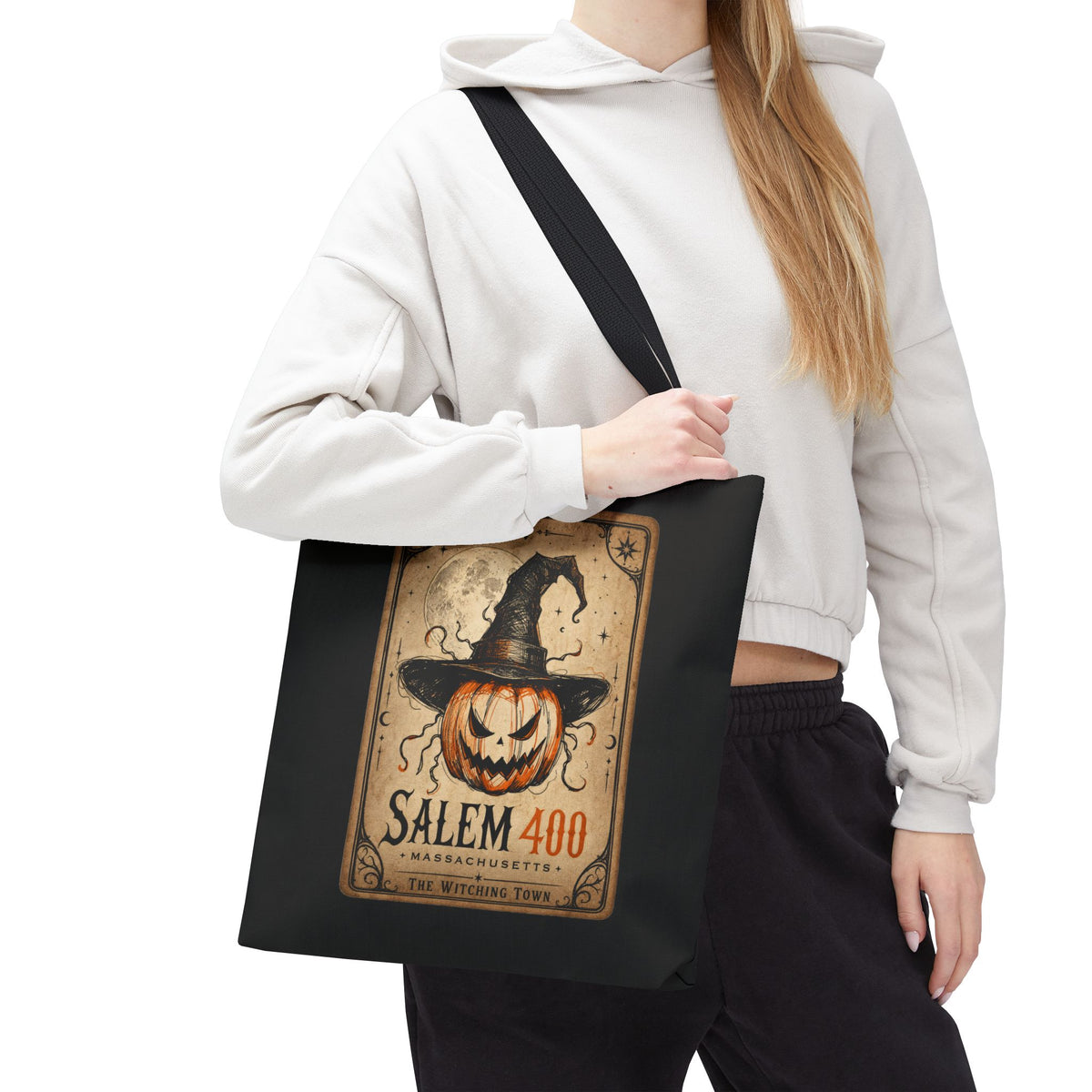 PUNKIN TAROT Tote Bag (AOP) – alternate view | SalemFootsteps