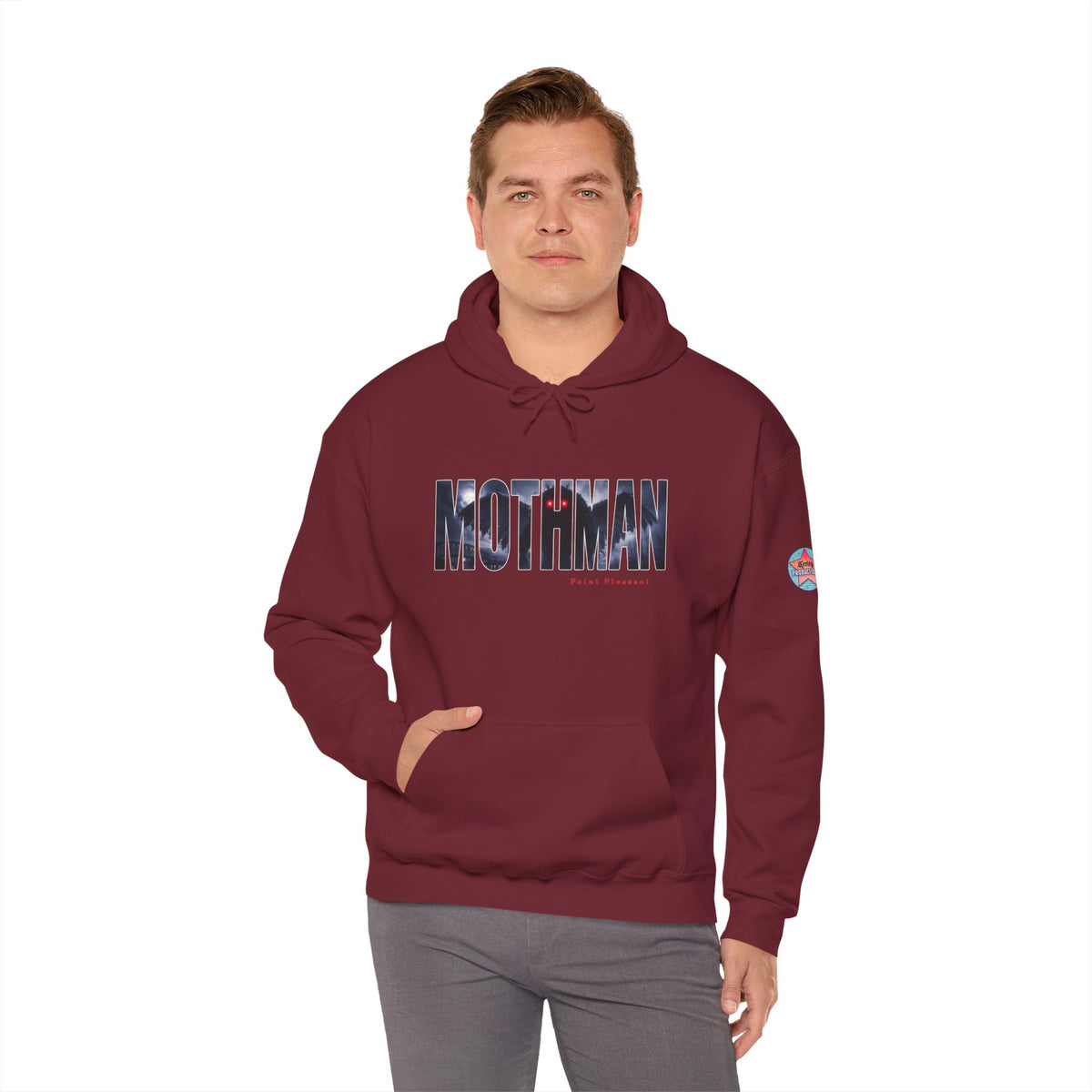 MOTHMAN LURKS Unisex Heavy Blend™ Hooded Sweatshirt