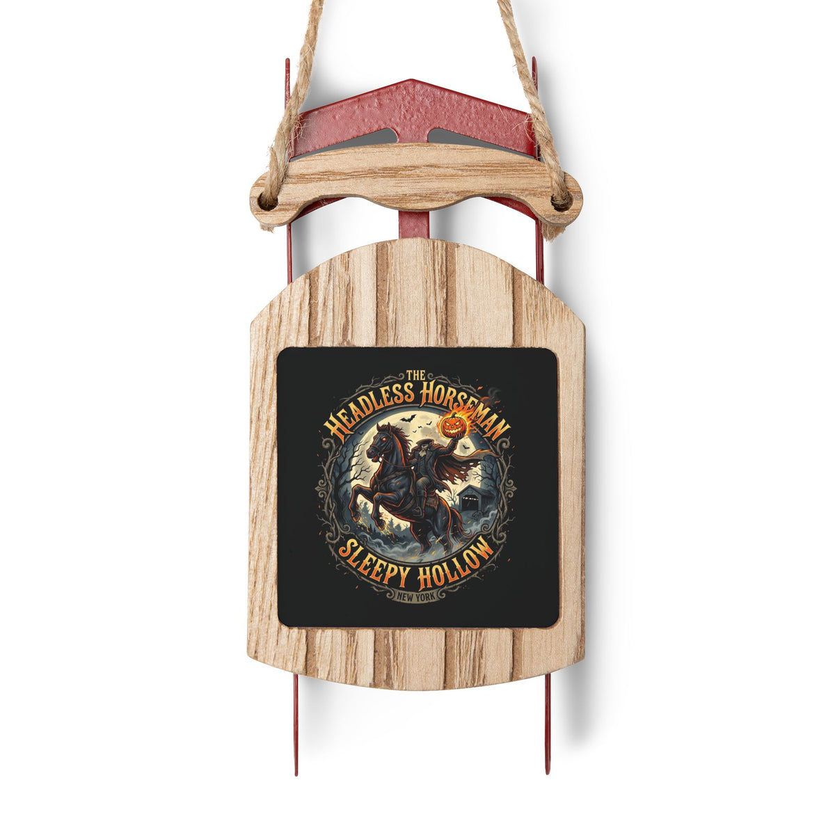 HEADLESS HORSEMAN Sled Ornaments