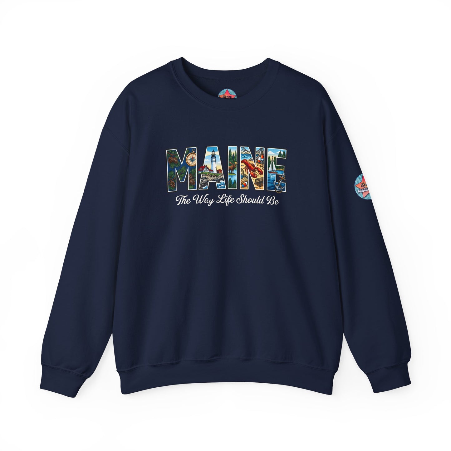 MAINE: The Way Life Should Be - Unisex Heavy Blend™ Crewneck Sweatshirt