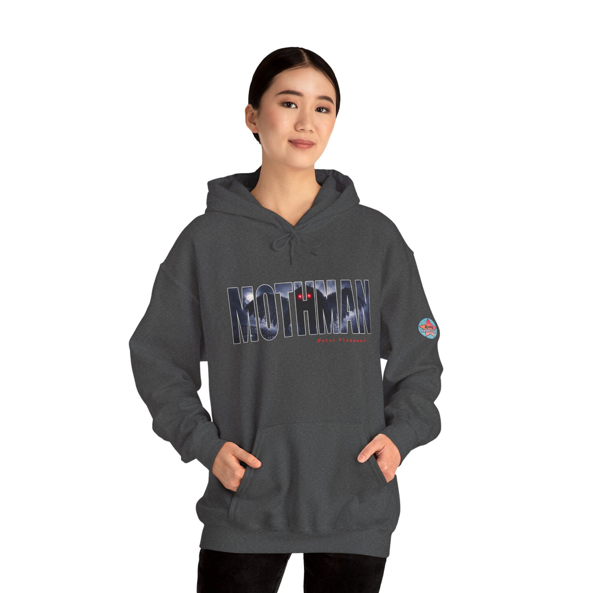 MOTHMAN LURKS Unisex Heavy Blend™ Hooded Sweatshirt
