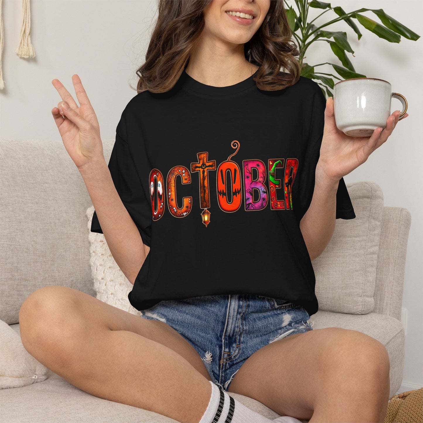 OCTOBER Unisex Garment-Dyed T-shirt