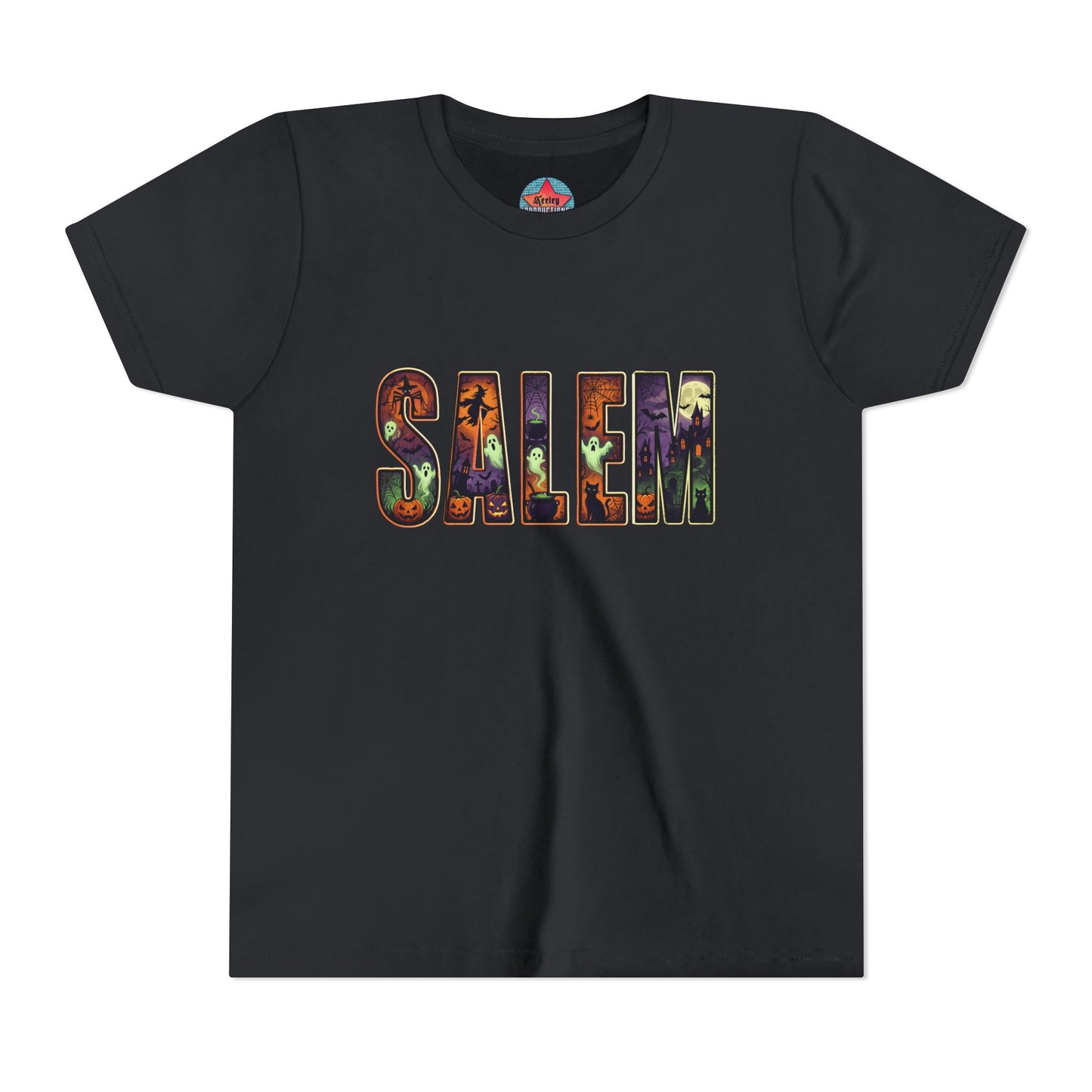 SALEM SPOOKY Youth Short Sleeve Tshirt (More Colors)