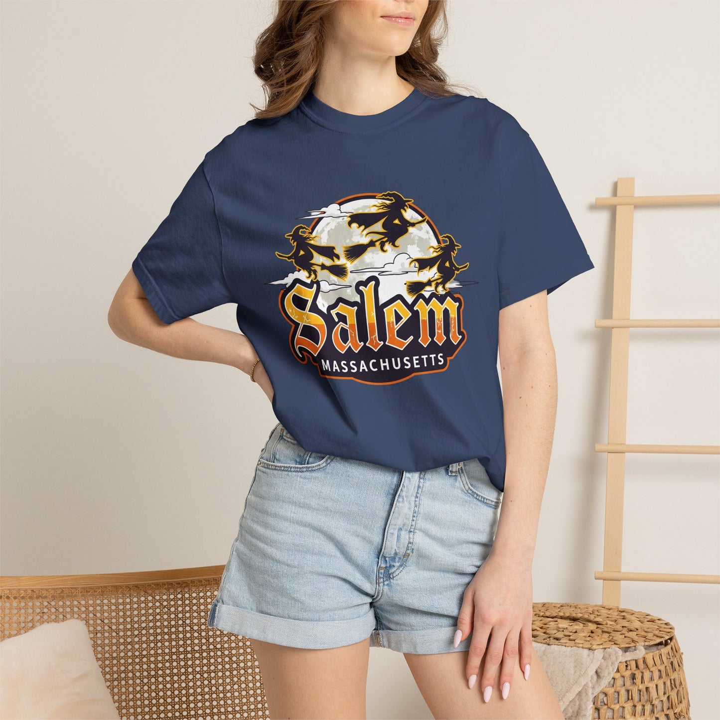 SALEM LOGO Unisex Garment-Dyed T-shirt